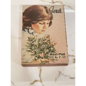 Vintage Gards Maxi Pad Sanitary Napkin 4"‎ Vending Machine Original Box Prop